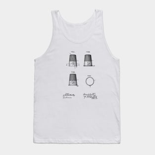 Thimble Vintage Patent Drawing Tank Top